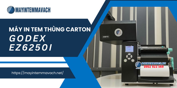 Máy in tem thùng carton GoDEX EZ6250i Máy in tem thùng carton GoDEX EZ6250i