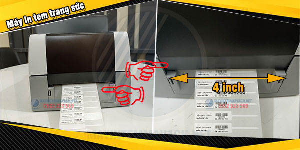 Máy in tem trang sức đầu in rộng 4inch Máy in tem trang sức đầu in rộng 4inch