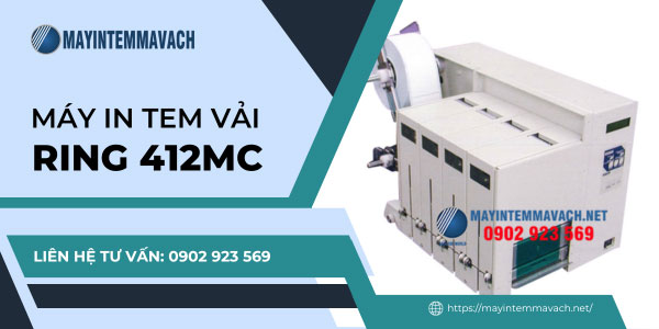 Máy in tem vải RING 412MC (2 màu, 4 màu) Máy in tem vải RING 412MC (2 màu, 4 màu)