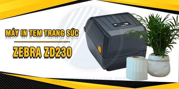 Máy in tem vàng bạc trang sức Zebra ZD230 Máy in tem vàng bạc trang sức Zebra ZD230
