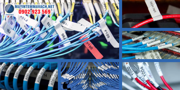 Nhãn dây điện, nhãn đánh dấu cáp mạng Nhãn dây điện, nhãn đánh dấu cáp mạng