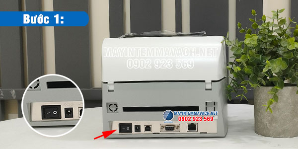 Tắt nguồn máy in mã vạch trước khi vệ sinh đầu in Tắt nguồn máy in mã vạch trước khi vệ sinh đầu in