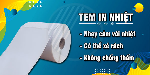 Tem in nhiệt nhạy cảm với nhiệt độ Tem in nhiệt nhạy cảm với nhiệt độ