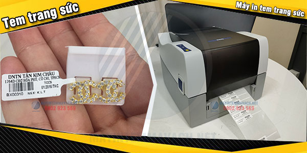 Tem trang sức và máy in tem nhãn vàng trang sức Tem trang sức và máy in tem nhãn vàng trang sức