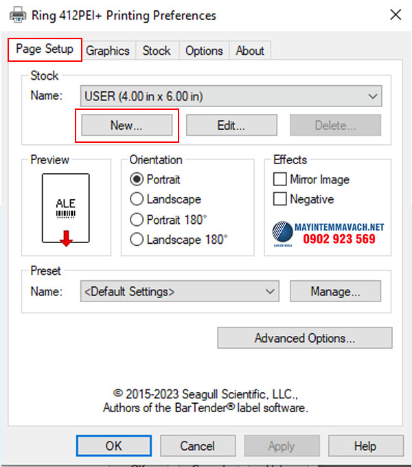 Khắc phục máy in tem mã vạch bị lệch do chưa thiết lập Driver khi in từ file PDF 3 Khắc phục máy in tem mã vạch bị lệch do chưa thiết lập Driver khi in từ file PDF 3