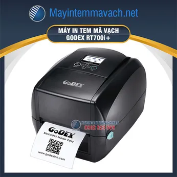Máy in mã vạch để bàn GoDEX RT700i+ (USB, Serial, Ethernet)