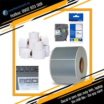 Decal in tem dán máy tính, laptop