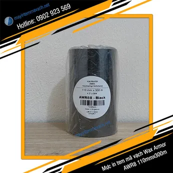 Mực in tem mã vạch Wax Armor AWR8 110mmx300m