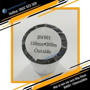 Mực in tem mã vạch Wax BW001 150mmx300m