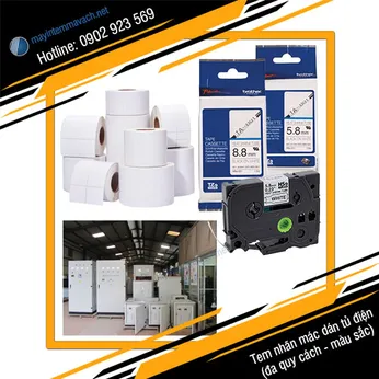 Tem nhãn mác dán tủ điện