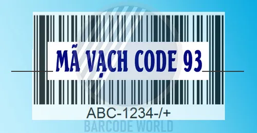 MÃ VẠCH CODE 93: ĐỊNH NGHĨA, THÔNG SỐ, ỨNG DỤNG