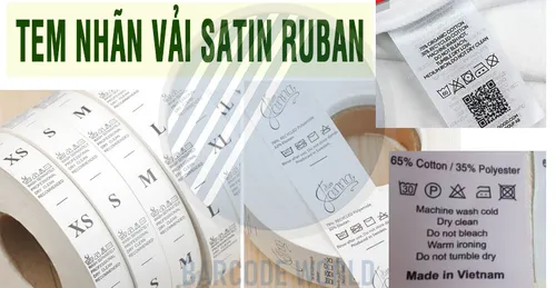TEM NHÃN VẢI SATIN RUBAN: CẤU TẠO, SỬ DỤNG, CÁCH IN GIA CÔNG