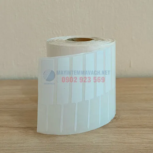 Decal in tem vàng bạc trang sức 20x2x10mm (40x10mm) đuôi 30mm