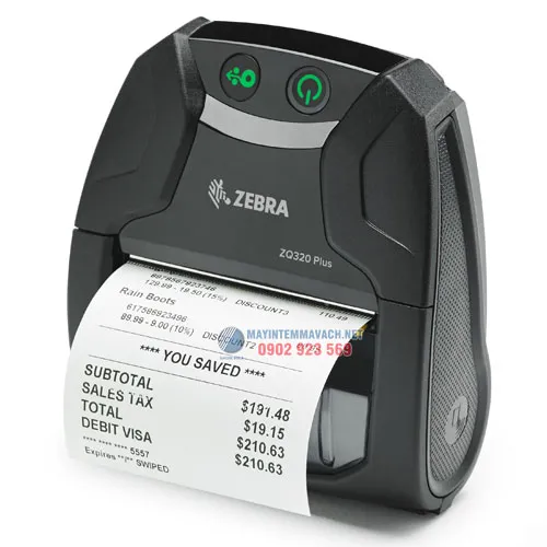 Máy in mã vạch cầm tay di động Zebra ZQ320 Plus