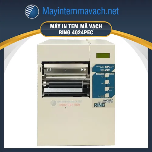 Máy in mã vạch công nghiệp RING 4024PEC (600dpi, 128MB)