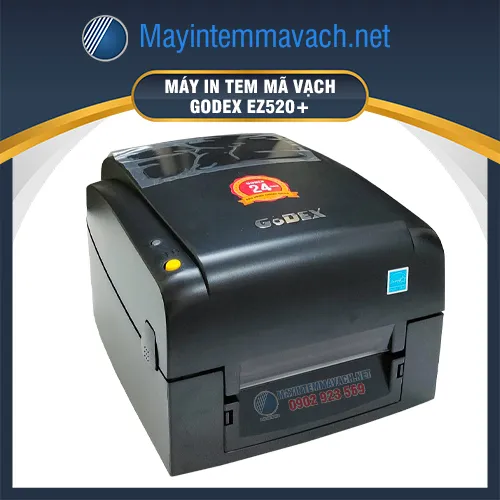 Máy in mã vạch để bàn GoDEX EZ520+ (203dpi, 128MB)