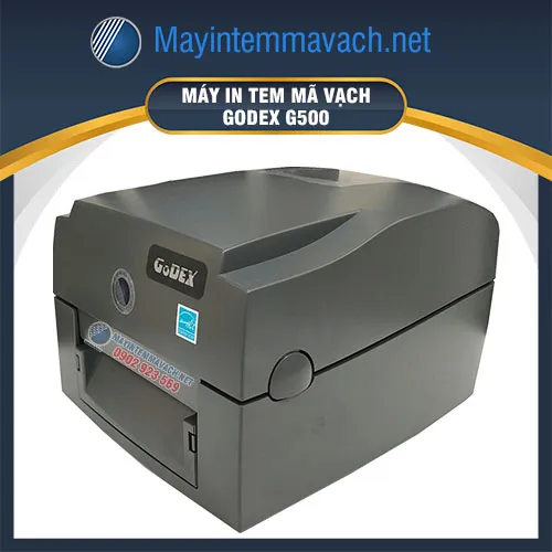 Máy in mã vạch để bàn GoDEX G500 (5ips, USB, 203dpi)