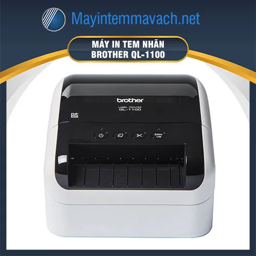 Máy in nhãn Brother QL-1100 để bàn