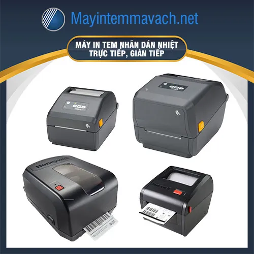 Máy in tem nhãn dán nhiệt trực tiếp, gián tiếp