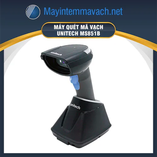 Máy quét mã vạch 1D không dây Unitech MS851B