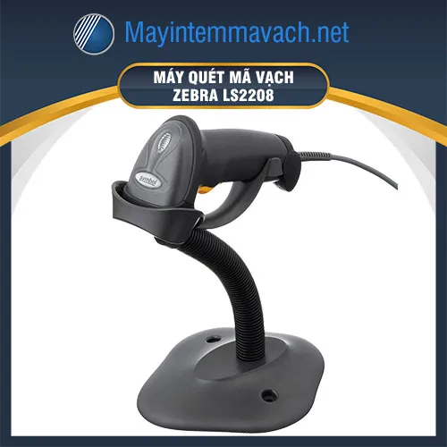Máy quét mã vạch 1D Zebra LS2208 có dây