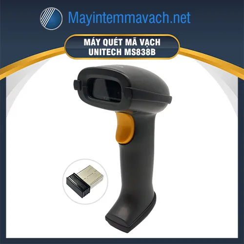 Máy quét mã vạch 2D không dây Unitech MS838B