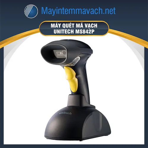 Máy quét mã vạch 2D không dây Unitech MS842P