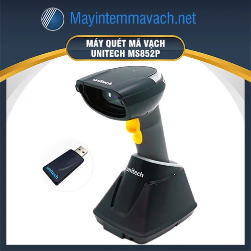 Máy quét mã vạch 2D không dây Unitech MS852P