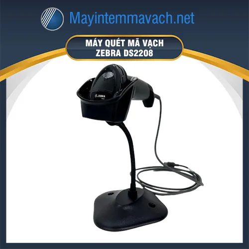 Máy quét mã vạch 2D Zebra DS2208 có dây