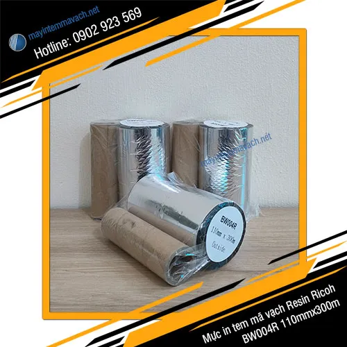 Mực in tem mã vạch Resin BW004R 110mmx300m