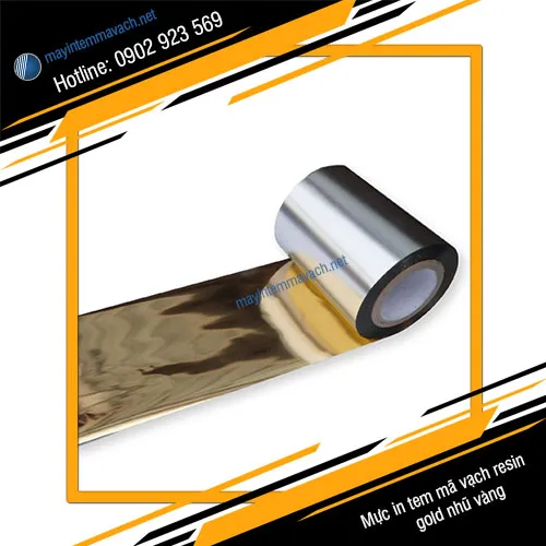 Mực in tem mã vạch resin gold nhũ vàng
