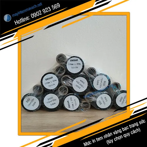 Mực in tem nhãn vàng bạc trang sức (tùy chọn đa quy cách)