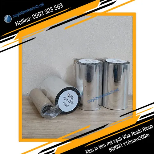 Mực in tem mã vạch Wax Resin BW002 110mmx300m