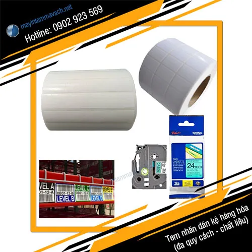 Tem nhãn dán kệ hàng hóa