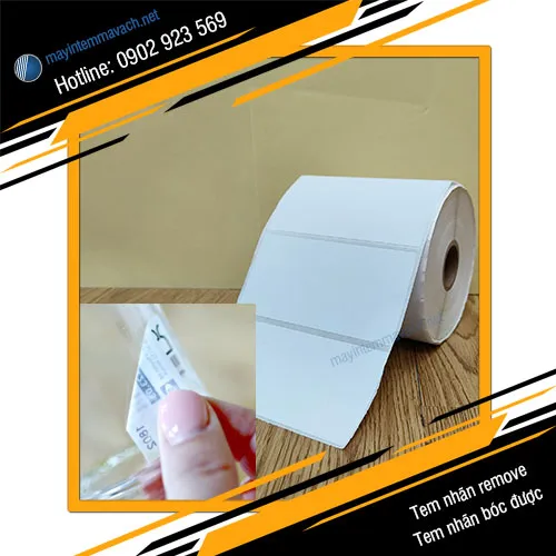 Tem nhãn remove - Tem nhãn bóc được
