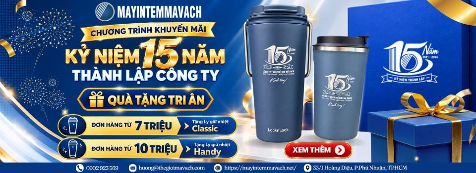 Đại tiệc sinh nhật 15 tuổi: Tặng ly giữ nhiệt cao cấp