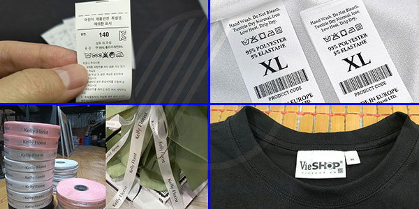 Ứng dụng tem nhãn vải satin ruban Ứng dụng tem nhãn vải satin ruban