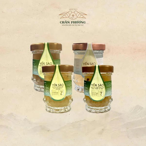 Set 04 Nhật Ích - Yến sào chưng sẵn với Mật hoa Thốt Nốt tươi (75ml/hũ) | Chân Phương