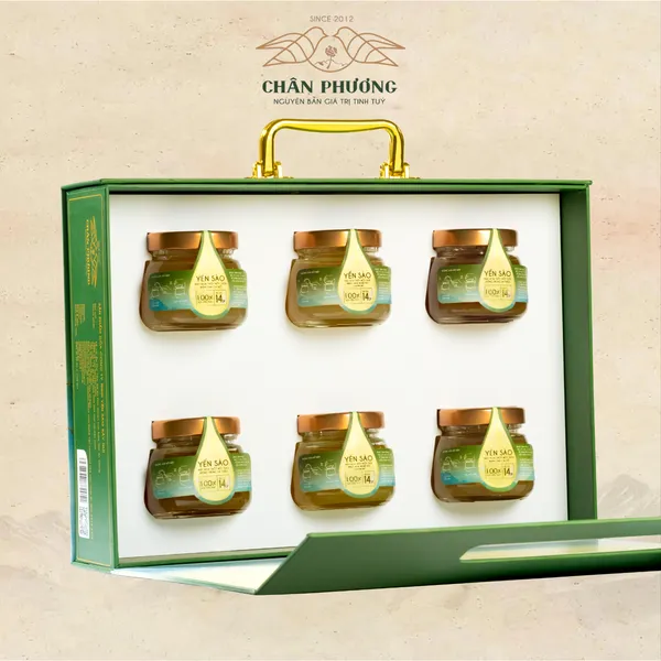 Cường thể (Set 6 hũ yến sào chưng sẵn mật hoa thốt nốt tươi cùng dược liệu quý)