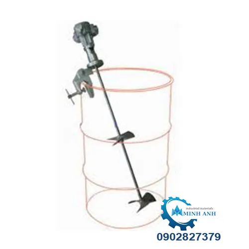Máy Khuấy Sơn Kẹp Miệng Thùng Phuy 200 Lít