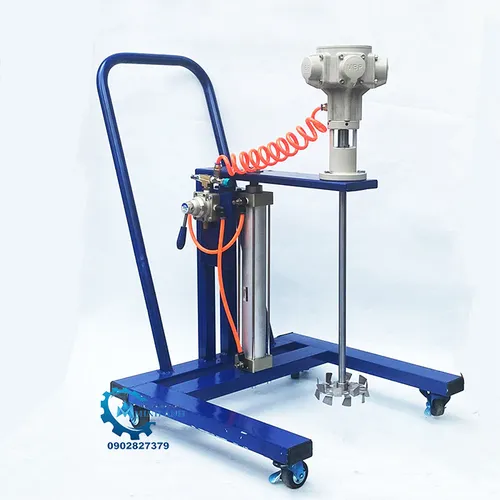 Máy Khuấy Sơn Nâng Hạ Tự Động Dùng Hơi