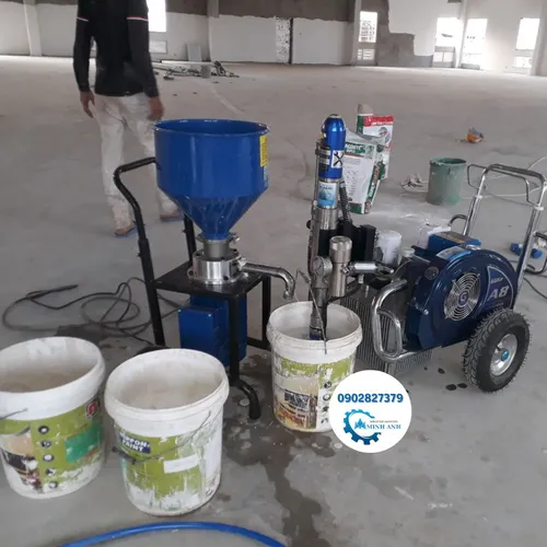 Máy Phun Bột Trét Tường Động Cơ Xăng GUKE – A8