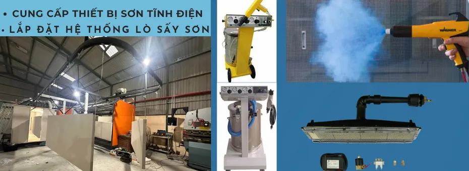 máy phun sơn tĩnh điện