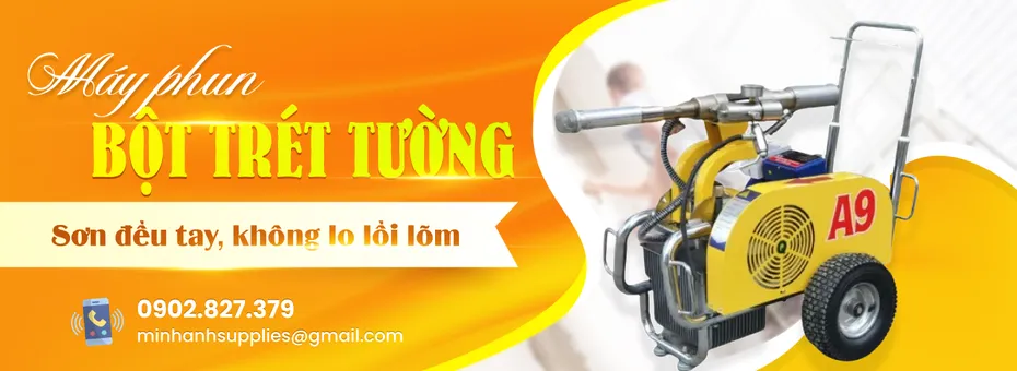 Máy phun bột trét tường 