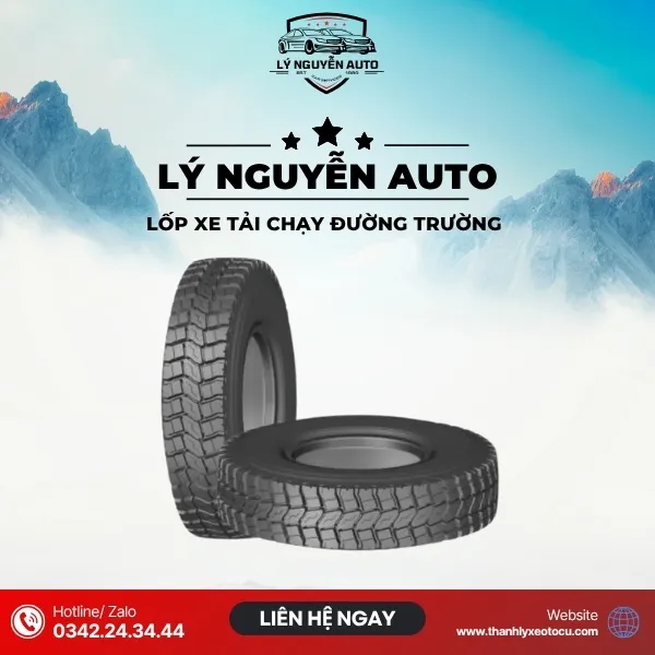 Lốp dán | Lốp xe tải chạy đường trường bố kẽm 9.00R20 gai ngang