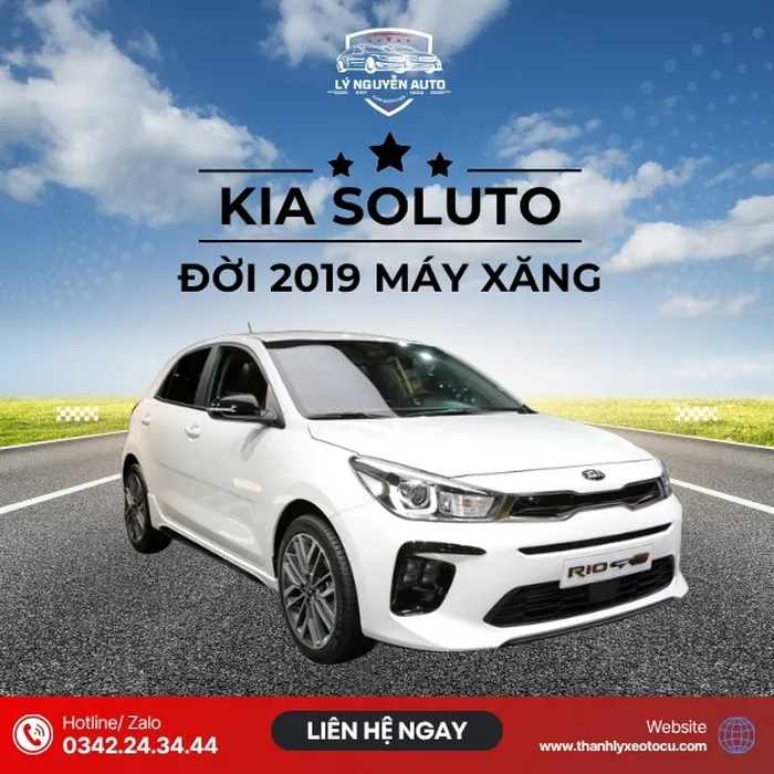 Xe ô tô cũ soluto đời 2019 máy xăng