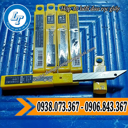 10 lưỡi dao rọc giấy đựng trong hộp nhựa 10 lưỡi dao rọc giấy đựng trong hộp nhựa