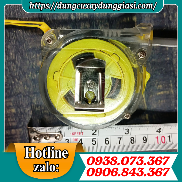 Thước cuộn thép nhựa trong