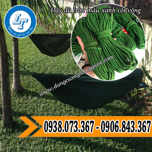 bán dây dù tròn màu xanh giá rẻ mắc võng bán dây dù tròn màu xanh giá rẻ mắc võng