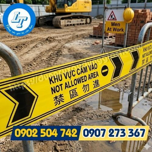 Băng cảnh báo công trình giúp thi công hiệu quả